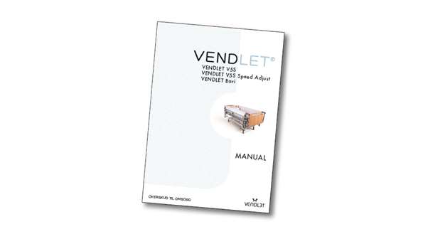 Manual til VENDLET V5S / Speed Adjust / Bari
